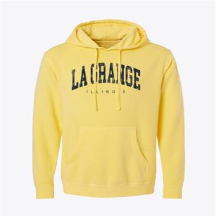 La Grange Illinois Urban Vibe Pigment-Dyed Hoodie