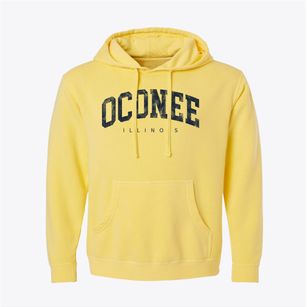 Oconee Illinois Urban Vibe Pigment-Dyed Hoodie