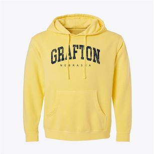 Grafton Nebraska Urban Vibe Pigment-Dyed Hoodie