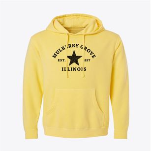 Mulberry Grove Illinois Star Pigment-Dyed Hoodie
