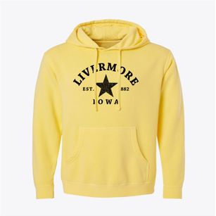 Livermore Iowa Star Pigment-Dyed Hoodie