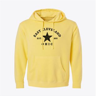 East Cleveland Ohio Star Pigment-Dyed Hoodie