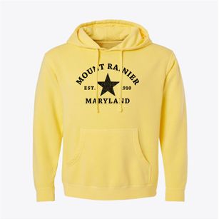 Mount Rainier Maryland Star Pigment-Dyed Hoodie