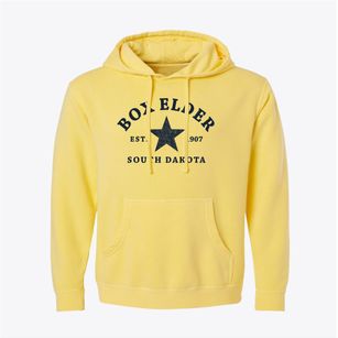 Box Elder South Dakota Star Pigment-Dyed Hoodie
