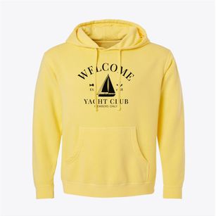 Welcome South Carolina Yacht Club Pigment-Dyed Hoodie