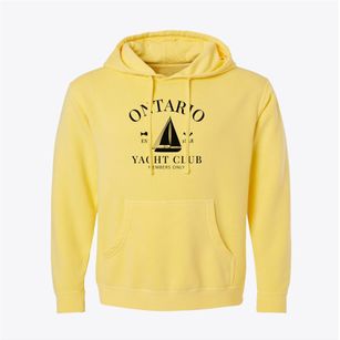 Ontario Wisconsin Yacht Club Pigment-Dyed Hoodie