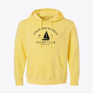 Colorado Springs Colorado Yacht Club Pigment-Dyed Hoodie