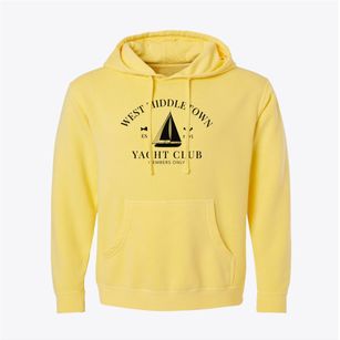 West Middletown Pennsylvania Yacht Club Pigment-Dyed Hoodie