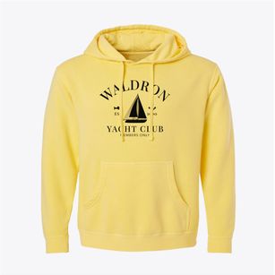 Waldron Kansas Yacht Club Pigment-Dyed Hoodie