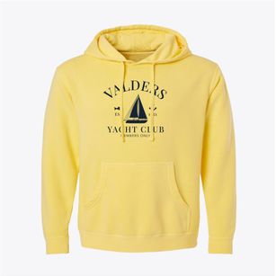 Valders Wisconsin Yacht Club Pigment-Dyed Hoodie