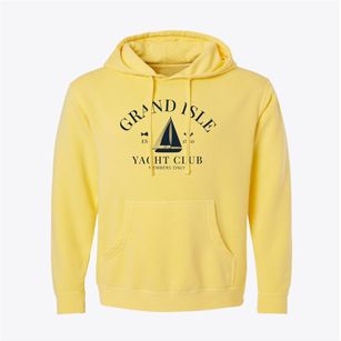 Grand Isle Maine Yacht Club Pigment-Dyed Hoodie