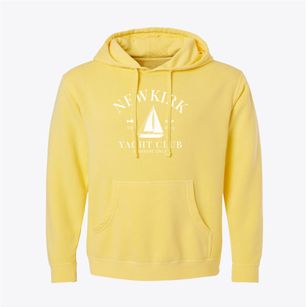 Newkirk Oklahoma Yacht Club Pigment-Dyed Hoodie