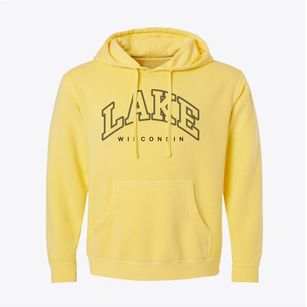 Lake Wisconsin Inline Pigment-Dyed Hoodie