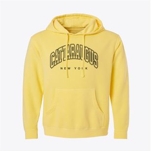 Cattaraugus New York Inline Pigment-Dyed Hoodie