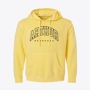 Arthur Nebraska Inline Pigment-Dyed Hoodie