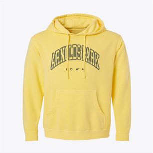 Arnolds Park Iowa Inline Pigment-Dyed Hoodie