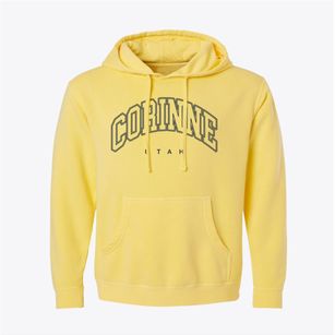 Corinne Utah Inline Pigment-Dyed Hoodie