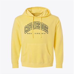 Capon Bridge West Virginia Inline Pigment-Dyed Hoodie