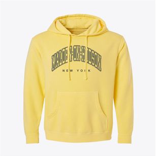Malden-on-hudson New York Inline Pigment-Dyed Hoodie