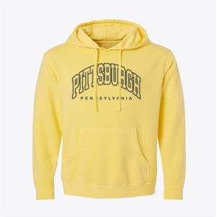 Pittsburgh Pennsylvania Inline Pigment-Dyed Hoodie