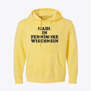 Fennimore Wisconsin Classic 70s Pigment-Dyed Hoodie