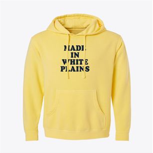 White Plains New York Classic 70s Pigment-Dyed Hoodie