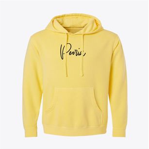 Peoria Illinois Freestyle Pigment-Dyed Hoodie