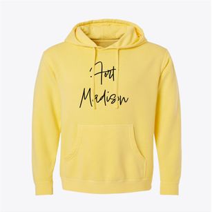 Fort Madison Iowa Freestyle Pigment-Dyed Hoodie