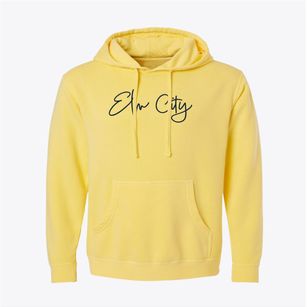 Elm City North Carolina Freestyle Pigment-Dyed Hoodie