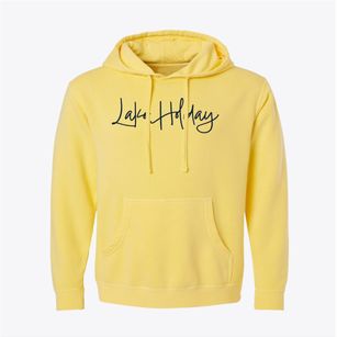 Lake Holiday Indiana Freestyle Pigment-Dyed Hoodie