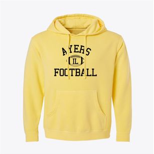 Ayers Illinois Football Pigment-Dyed Hoodie