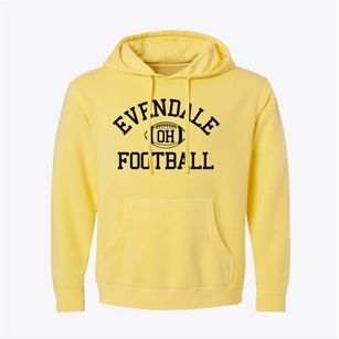 Evendale Ohio Football Pigment-Dyed Hoodie