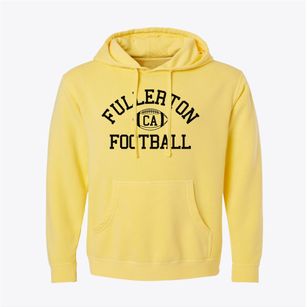 Fullerton California Football Pigment-Dyed Hoodie