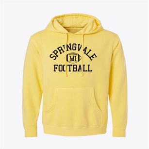 Springvale Wisconsin Football Pigment-Dyed Hoodie