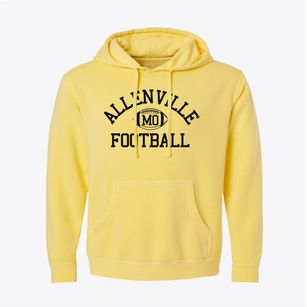 Allenville Missouri Football Pigment-Dyed Hoodie