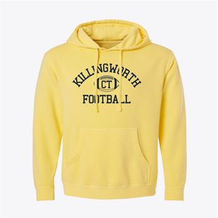 Killingworth Connecticut Football Pigment-Dyed Hoodie