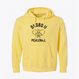 Okoboji Iowa Pickleball Pigment-Dyed Hoodie