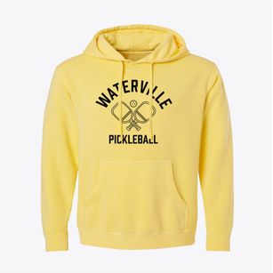 Waterville Kansas Pickleball Pigment-Dyed Hoodie