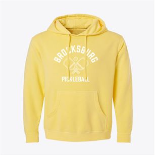 Brocksburg Nebraska Pickleball Pigment-Dyed Hoodie