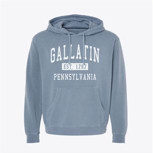 Gallatin Pennsylvania Classic Established Pigment-Dyed Hoodie