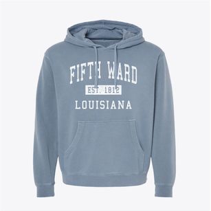 Fifth Ward Louisiana Classic Established Pigment-Dyed Hoodie