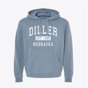 Diller Nebraska Classic Established Pigment-Dyed Hoodie