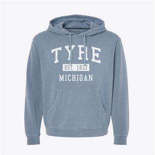 Tyre Michigan Classic Established Pigment-Dyed Hoodie