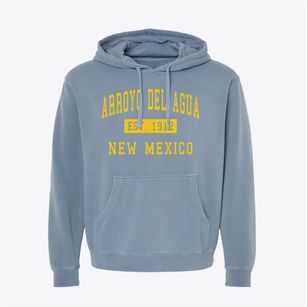 Arroyo Del Agua New Mexico Classic Established Pigment-Dyed Hoodie