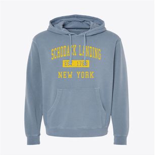 Schodack Landing New York Classic Established Pigment-Dyed Hoodie