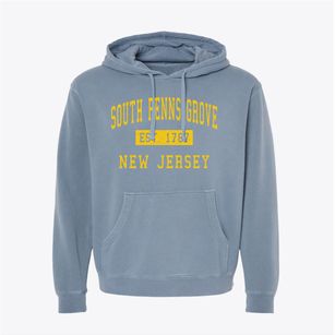 South Penns Grove New Jersey Classic Established Pigment-Dyed Hoodie