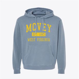 Mcvey West Virginia Classic Established Pigment-Dyed Hoodie