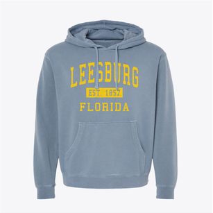 Leesburg Florida Classic Established Pigment-Dyed Hoodie