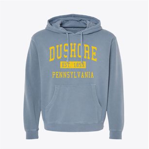 Dushore Pennsylvania Classic Established Pigment-Dyed Hoodie