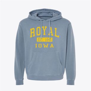 Royal Iowa Classic Established Pigment-Dyed Hoodie
